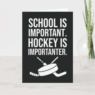 Funny Hockey Cards Sports Humour School Player