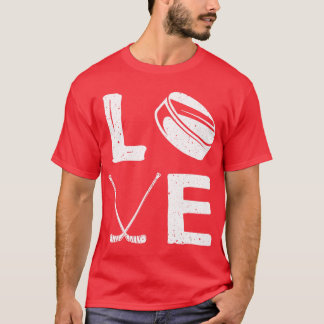 Funny Hockey Design For Kids Men Women Ice Hockey  T-Shirt