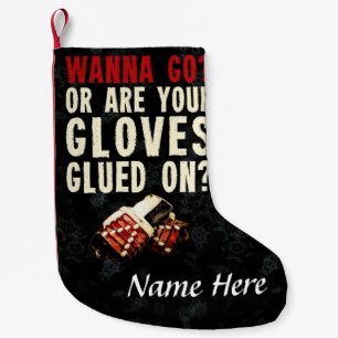 Funny Hockey Enforcer Christmas Stocking