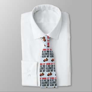 Funny Hockey Enforcer Neck Tie