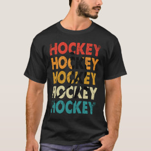 Funny Hockey Frisbee Retro Vintage T-Shirt