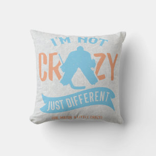 Funny Hockey Goalie Custom Name & Number Cushion