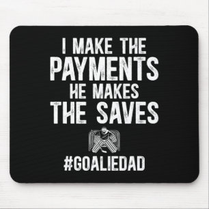 Funny Hockey Goalie Dad Of A Hockey Goalkeeper Fat Mouse Pad