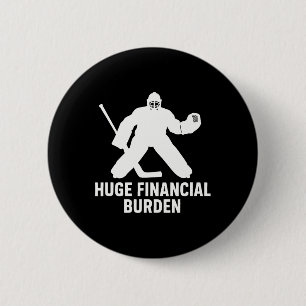 Funny Hockey Goalie Mom And Dad 6 Cm Round Badge