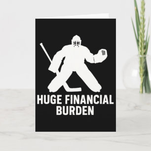 Funny Hockey Goalie Mum And Dad Card