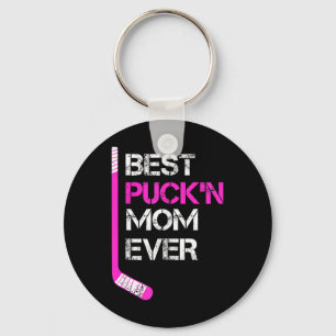 Funny Hockey - Hockey Mom Appreciation- Best Puck' Key Ring