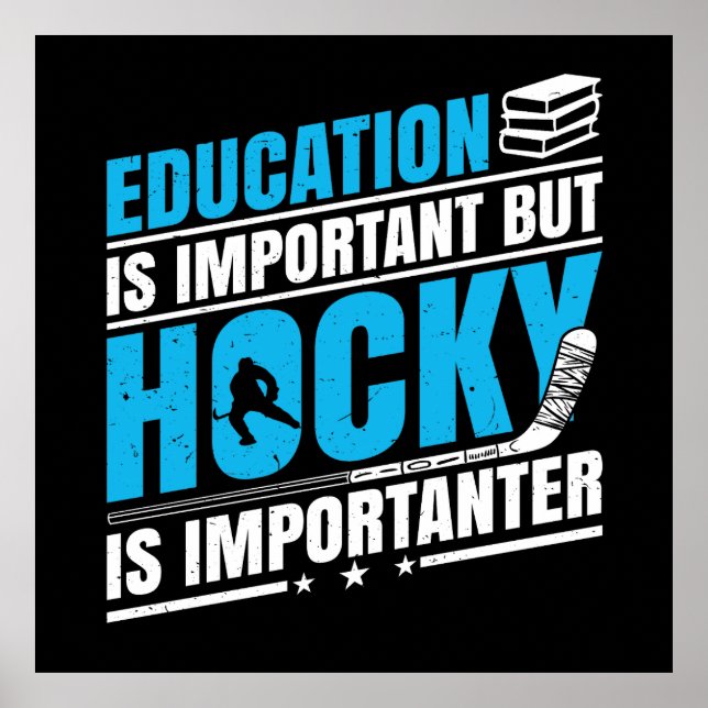 Funny Hockey is Importanter Poster (Front)