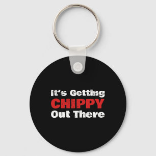 Funny Hockey - It's Getting Chippy Out There - Hoc Key Ring