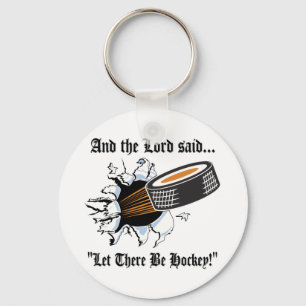 Funny Hockey Key Ring