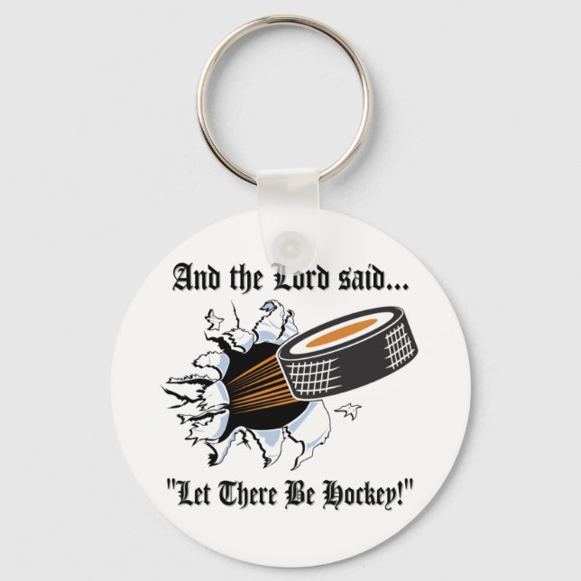 Funny Hockey Key Ring (Front)
