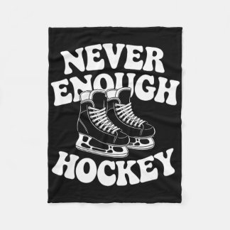Funny Hockey Lover Men Women Boys Or Girls Hockey  Fleece Blanket