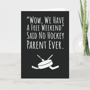 Funny Hockey Mum Cards Mama Dad Mummy Sports