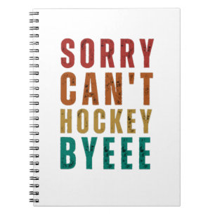 Funny Hockey Notebook