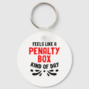 Funny Hockey Penalty Box Hockey Players Goalie Hoc Key Ring