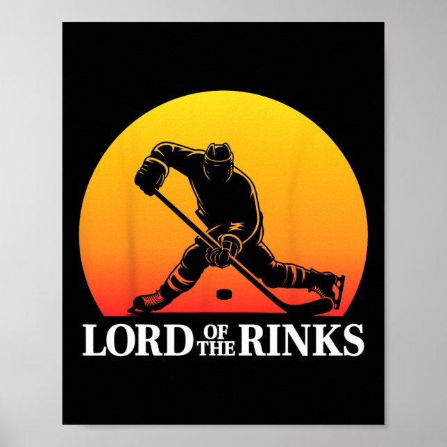 Funny Hockey Player Rink Pun  Poster (Front)
