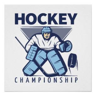 Funny hockey poster