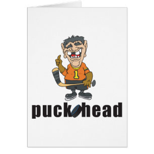 Funny Hockey Puck Head