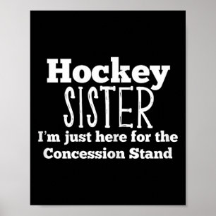 Funny Hockey Sister Girls Sibling Daughter Son Gam Poster