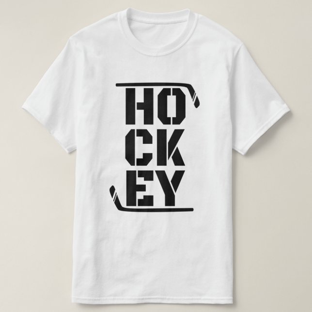Funny Hockey   T-Shirt (Design Front)