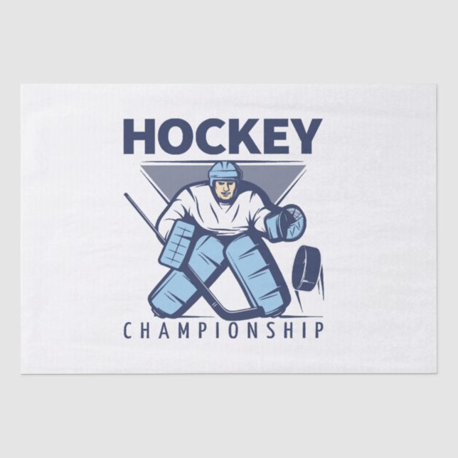 Funny hockey tissue paper (Front)