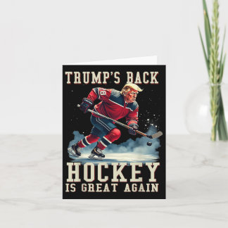 Funny Hockey Trump Player Cool Vintage Ice Hockey  Card