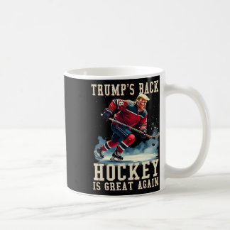 Funny Hockey Trump Player Cool Vintage Ice Hockey  Coffee Mug
