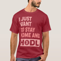Funny Hodl Crypto Bitcoin Logo Front/Back T-Shirt