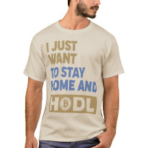 Funny Hodl Crypto Bitcoin Logo Front/Back T-Shirt