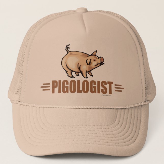 Funny Hog, Pig Trucker Hat (Front)