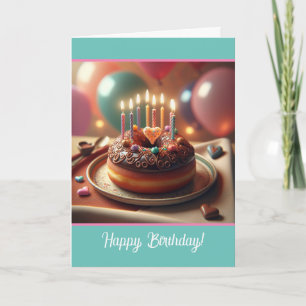 Funny "Hole Foods" Birthday Doughnut with Candles Card