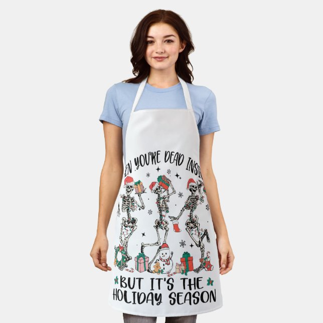 Funny holiday apron (Worn)