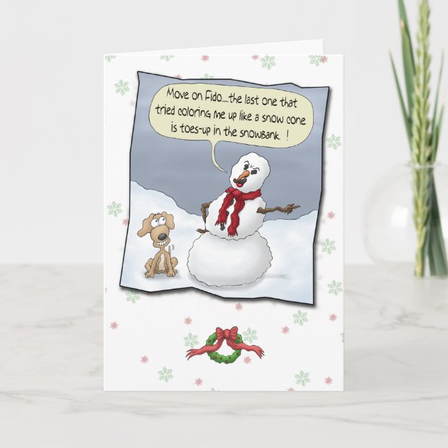 Funny Holiday Cards: Toes Up Card (Front)