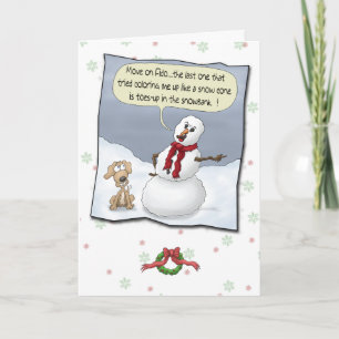Funny Holiday Cards: Toes Up Card