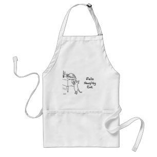 Funny Holiday Cat Apron