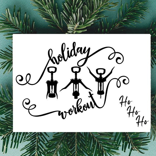 Funny Holiday Christmas Workout Card (Creator Uploaded)
