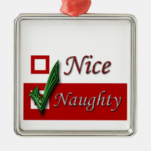 Funny Holiday Decoration Naughty List Nice List