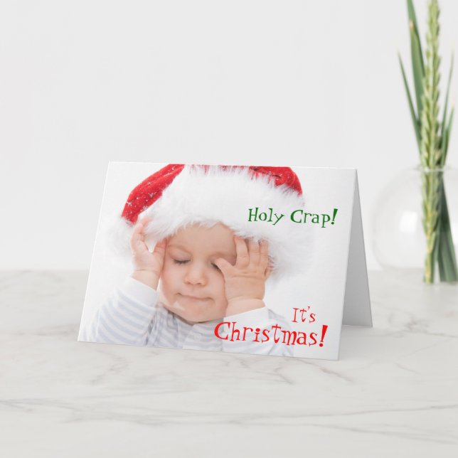 Funny Holiday Greetings Card (Front)