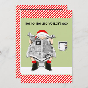 funny holiday party invitation