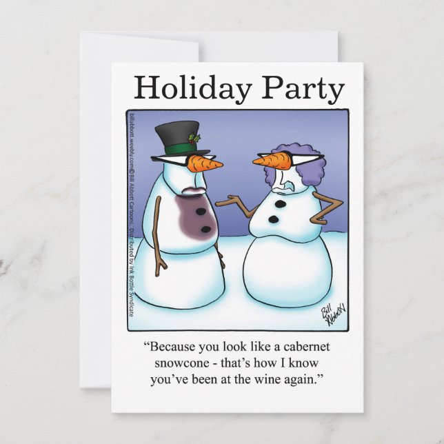 Funny Holiday Party Invitations (Front)