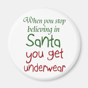 Funny Holiday quotes Santa humour magnets gifts
