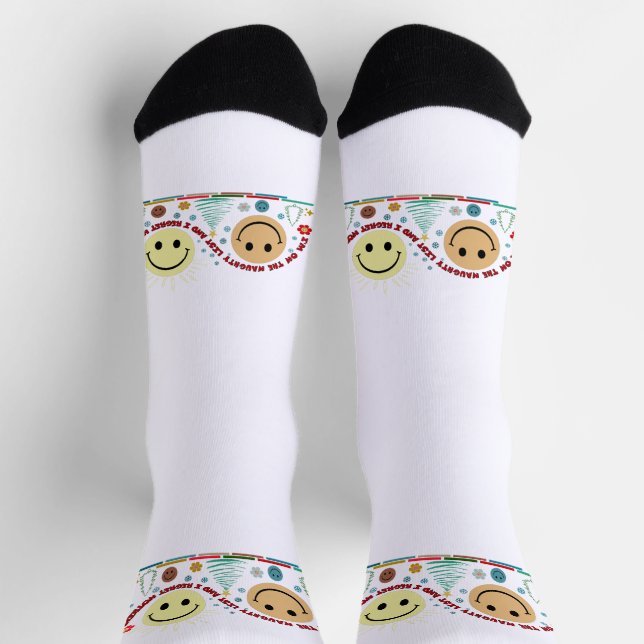 Funny holiday saying socks (Top)