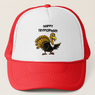 Funny holiday turkey trucker hat