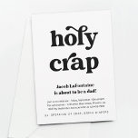 Funny Holy Crap Daddy Diaper Party Invitation<br><div class="desc">Holy Crap . . . someone's about to be a dad.  A funny invitation for a fun diaper party.</div>