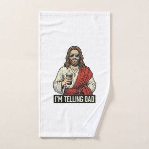 Funny Holy Father Coffee Vintage Engraving Shirt D Hand Towel