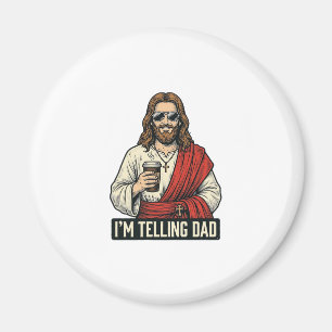 Funny Holy Father Coffee Vintage Engraving Shirt D Magnet