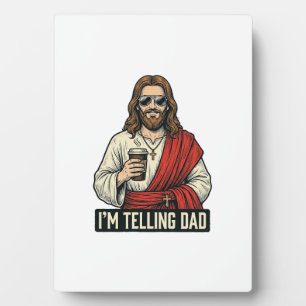 Funny Holy Father Coffee Vintage Engraving Shirt D Plaque