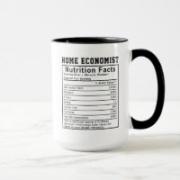 Funny Home Economist Nutrition Facts Household 
