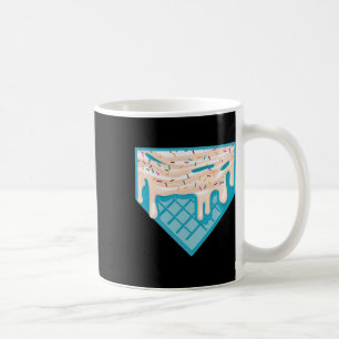 Funny Home Plate Drip - Ice Cream Softll And Sell Coffee Mug