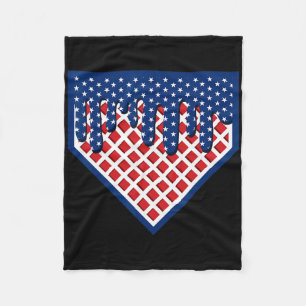 Funny Home Plate Sell Drip Boys Ice Cream American Fleece Blanket