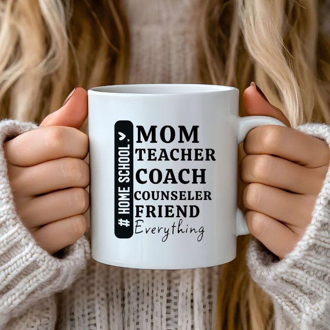 Funny Home School Mum Mother's Day gifts Coffee Mug (Creator Uploaded)